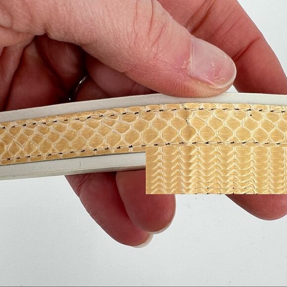 Anne Klein Genuine Snakeskin Leather belt chain hip Large XL‎ - Picture 7 of 8